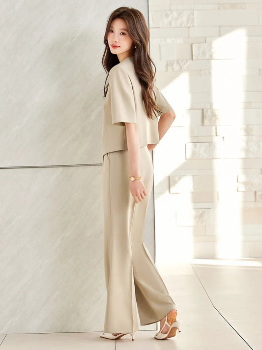 Fashionable Professional Women's Clothing, Two-Piece Blazer+Pants, Exquisite Elegant, 2026 Spring/Summer New Collection
