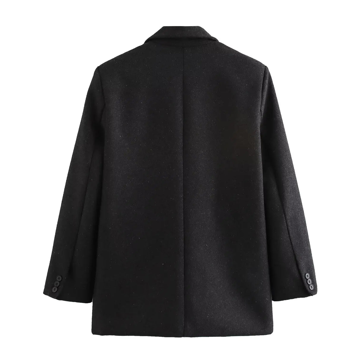 Women's Fashion Versatile Lapel Single Breasted Blazer With Shoulder Pads Female High Street Casual Long Sleeve Jacket Mujer
