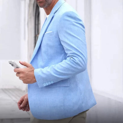 Men's Jacket Men's Summer Casual Suit Blazer Single Button Suit Jacket for Weddings Daily Office Outdoor Occasions
