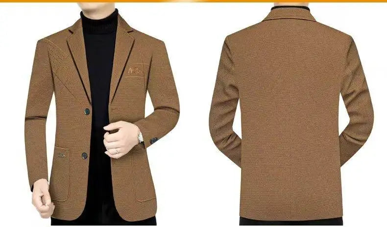 Blazer Men's Fashion Outdoor Travel Camping Youth Wedding Versatile Host School Uniform Slim Fit Casual Korean Version Blazer