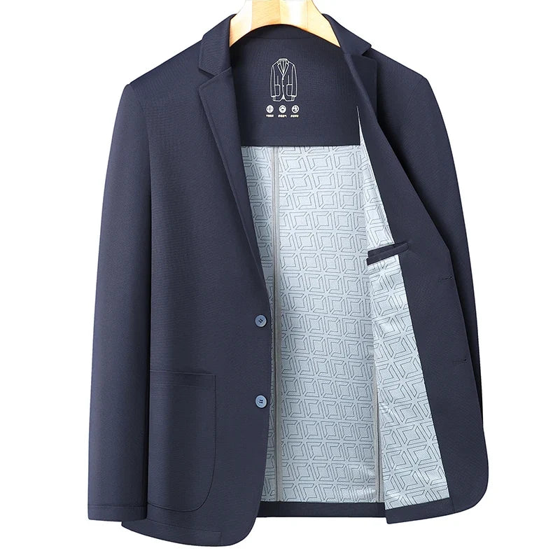 2026 High Quality Fashion Handsome Autumn New Business Fashion Business Suit Solid Color Single West Coat M-4XL