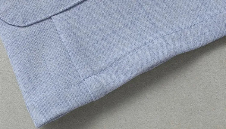 Men's Premium Linen Blend Casual Blazer, Summer Breathable UV Protection Jacket