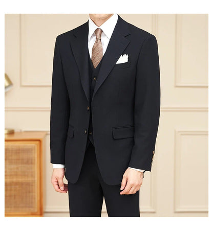 High-quality men's banquets come with a versatile and trendy business casual three-piece wedding set