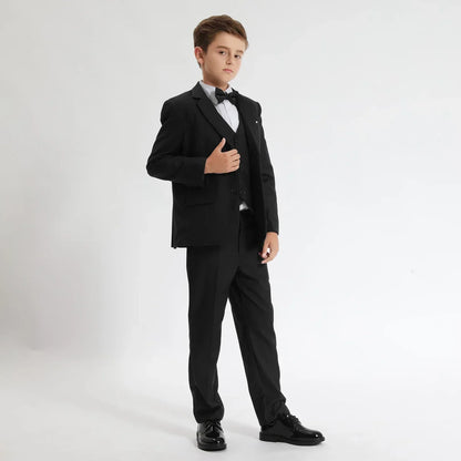 Kids Clothes Boys Suit Wedding Formal Outfit Set Children Easter Church Gentleman Ring Bearer Perform Tuxedo Teenagers Blazer