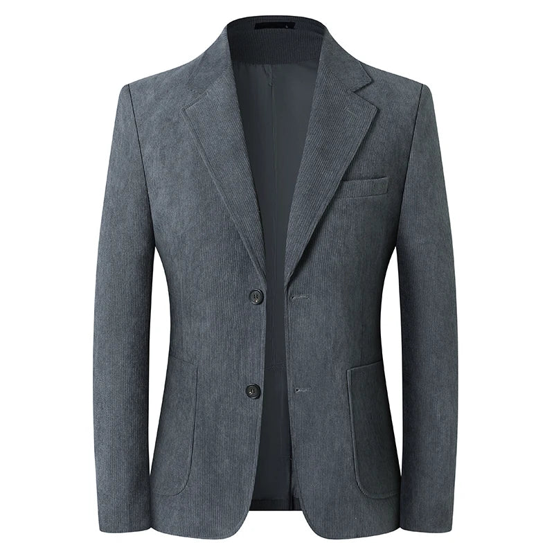 High-quality New Men's Fashionable and Stylish Corduroy Suits for Banquets, Business and Casual Wear, Versatile Suits