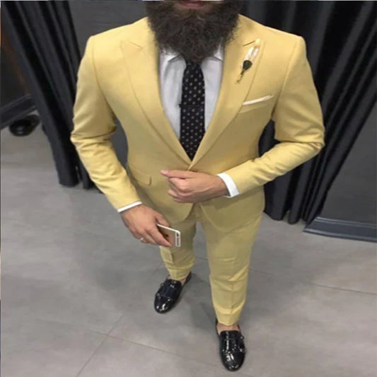 Latest Coat Pant Designs Casual Men Suit Summer Beach Groom Tuxedos Simple Custom Made 2 Piece Jacket mens suits
