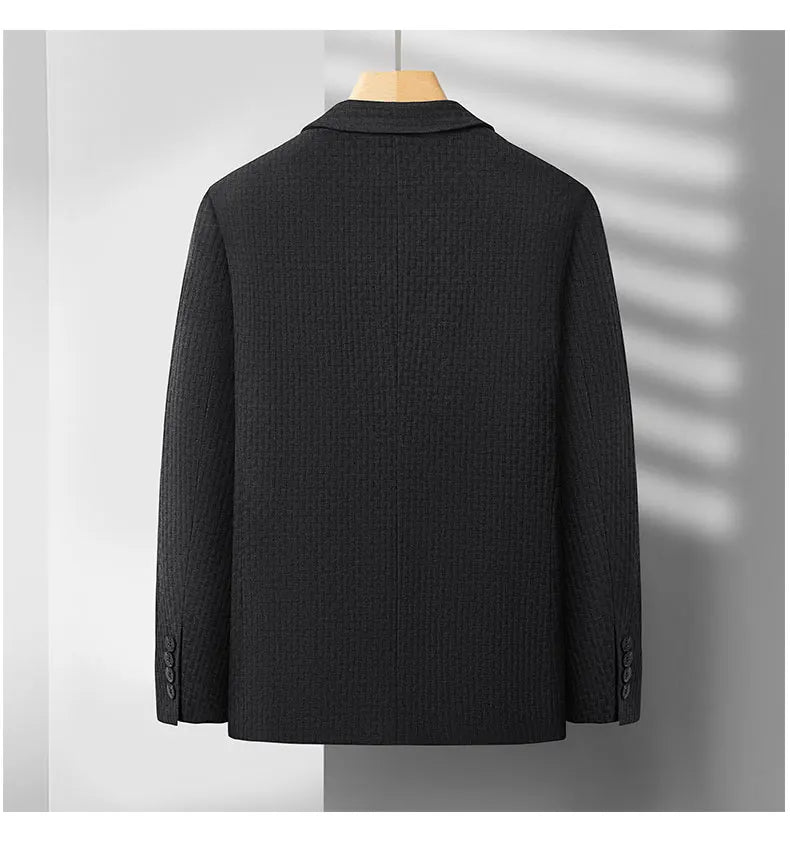 2025 Men's High-End Boutique Wool Suit Casual Business Top Coat Fashion Gentleman Party Four Seasons Elegant Tailored Suit
