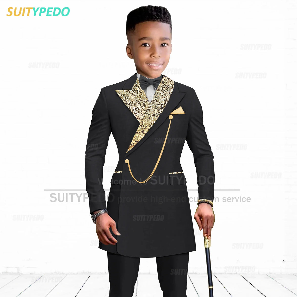 Luxury Boy's Suit Set Homecoming Party Kids Jackets Tailor-made Slim Fit Blazer Pants 2 Pieces Wedding Party Children Tuxedos