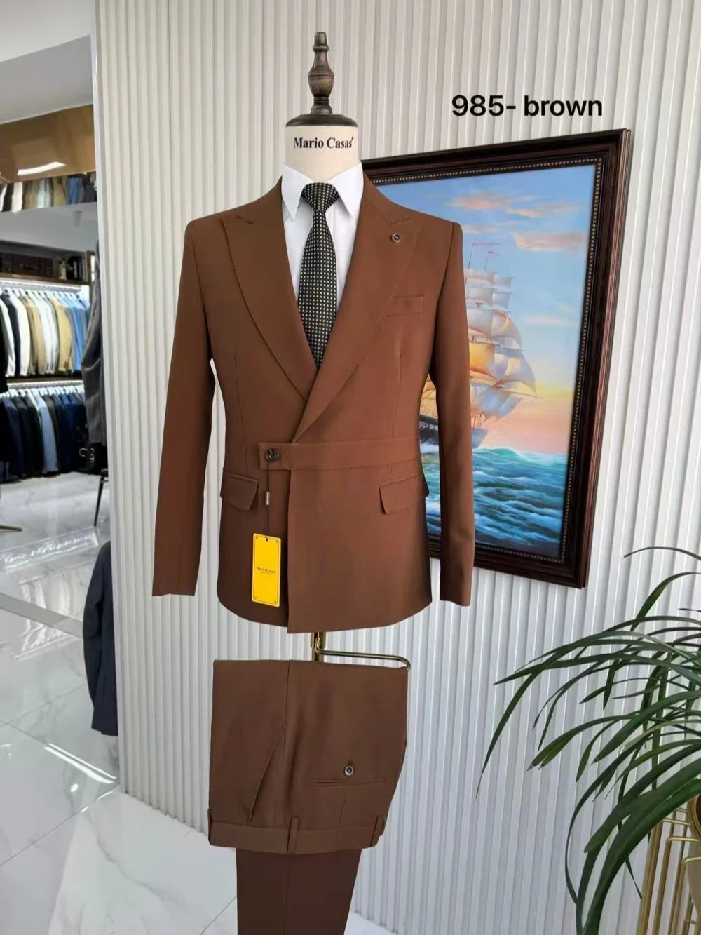 New Stylish Man Suit Set 2 Pieces Party Wear Classic Peak Lapel Men's Formal Suits Host Costumes Long Sleeve Tuxedo S-3XL