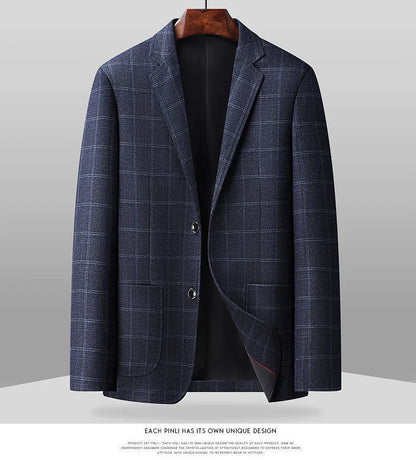 2026 New Style Slim-Fitting Men's Suit Jacket - Solid Color Classic Business Casual Fashion Formal Suit Jacket Top