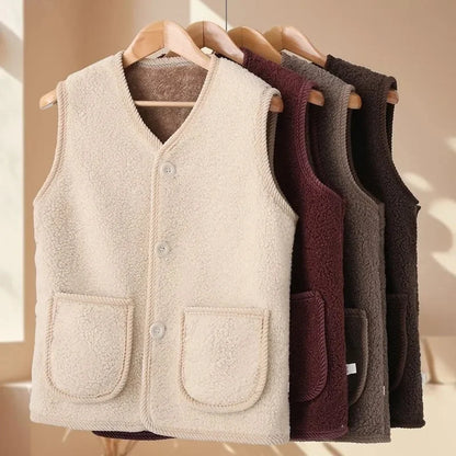 Women Large Size 5XL Parkas Waistcoat Coat Autumn Winter Female Cotton Padded Sleeveless 2025 Lady Lamb Down Cotton Vest Jacket