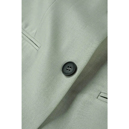 Man Blazer Korean Slim Simple Solid Color Turn Down Collar Male Suit Outerwear Business Casual Long Sleeeve Men Coat