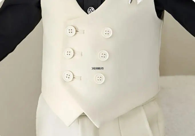 Boys Formal Suit Set – Vest, Pants & Bowtie for Kids
