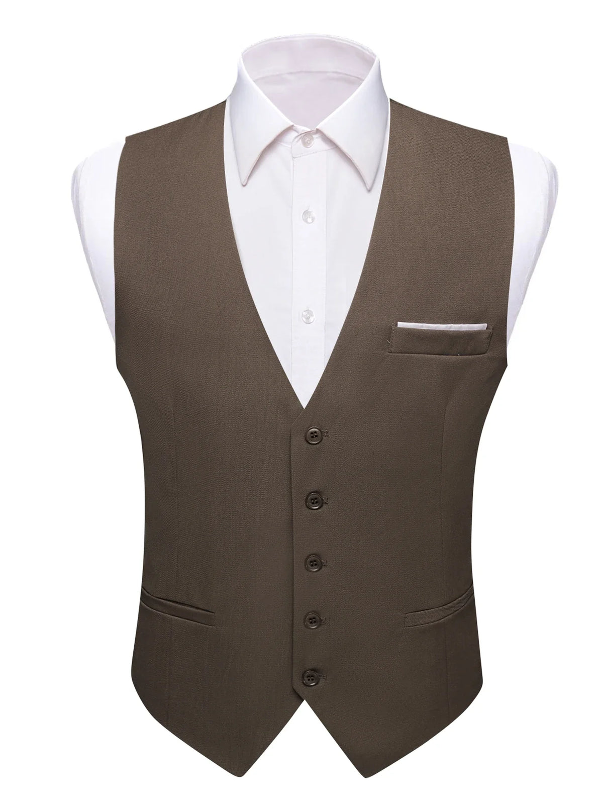 Men's Satin Formal Vest – Multi-Color Wedding & Business Waistcoat for Men