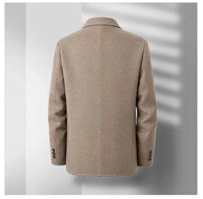 Men's Full Wool Double-Sided Tweed Casual Blazer Five Colors Single-Lining Autumn Winter Well-Structured Casual Business Suit Ja