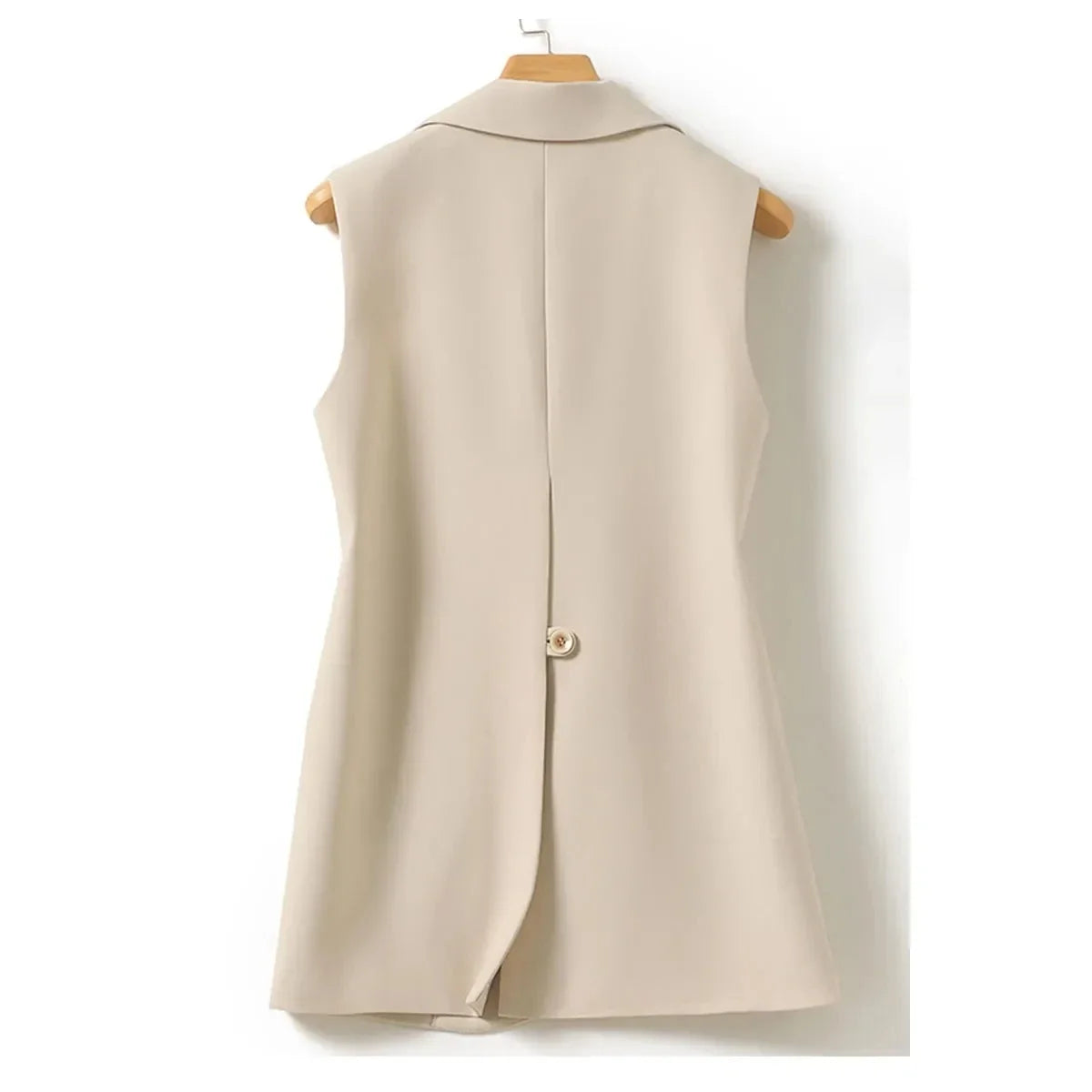 New Fashion Korean Women Vest Spring Autumn Suit Vest Sleeveless Jacket Cardigan Slim Fit Waistcoat High Quality Office Clothing