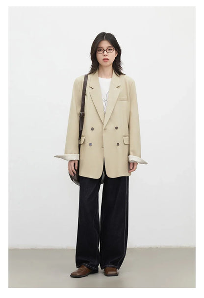 New Women Blazers Coat Loose Casual Plus Size Office Ladies Suit Jacket Spring Autumn 2026 Female Overcoat
