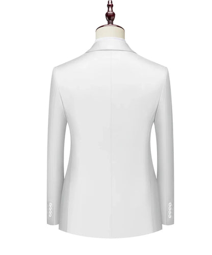 Men's Double Breasted Blazer – Slim Fit Suit Jacket for Wedding, Prom & Business