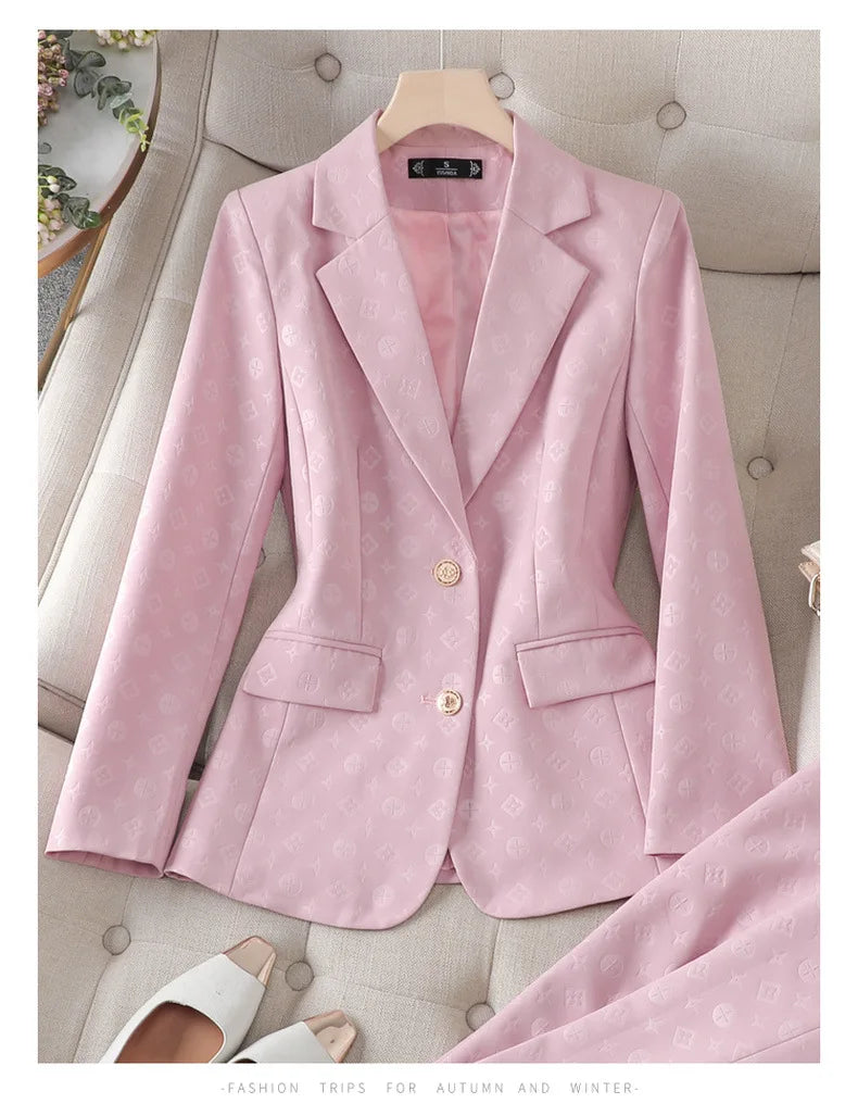 Fashion Temperament Professional Suits Women 2024 Spring Summer New Formal Long Sleeve Blazer And Pants&Shorts Sets Work Wear