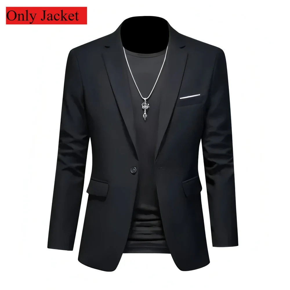 2 Pièces Costumes Homme Grande Taille Pour Mariage Marié Tuxedos Bal Ensembles Blazer Homme D'affaires Trajes De Hombre