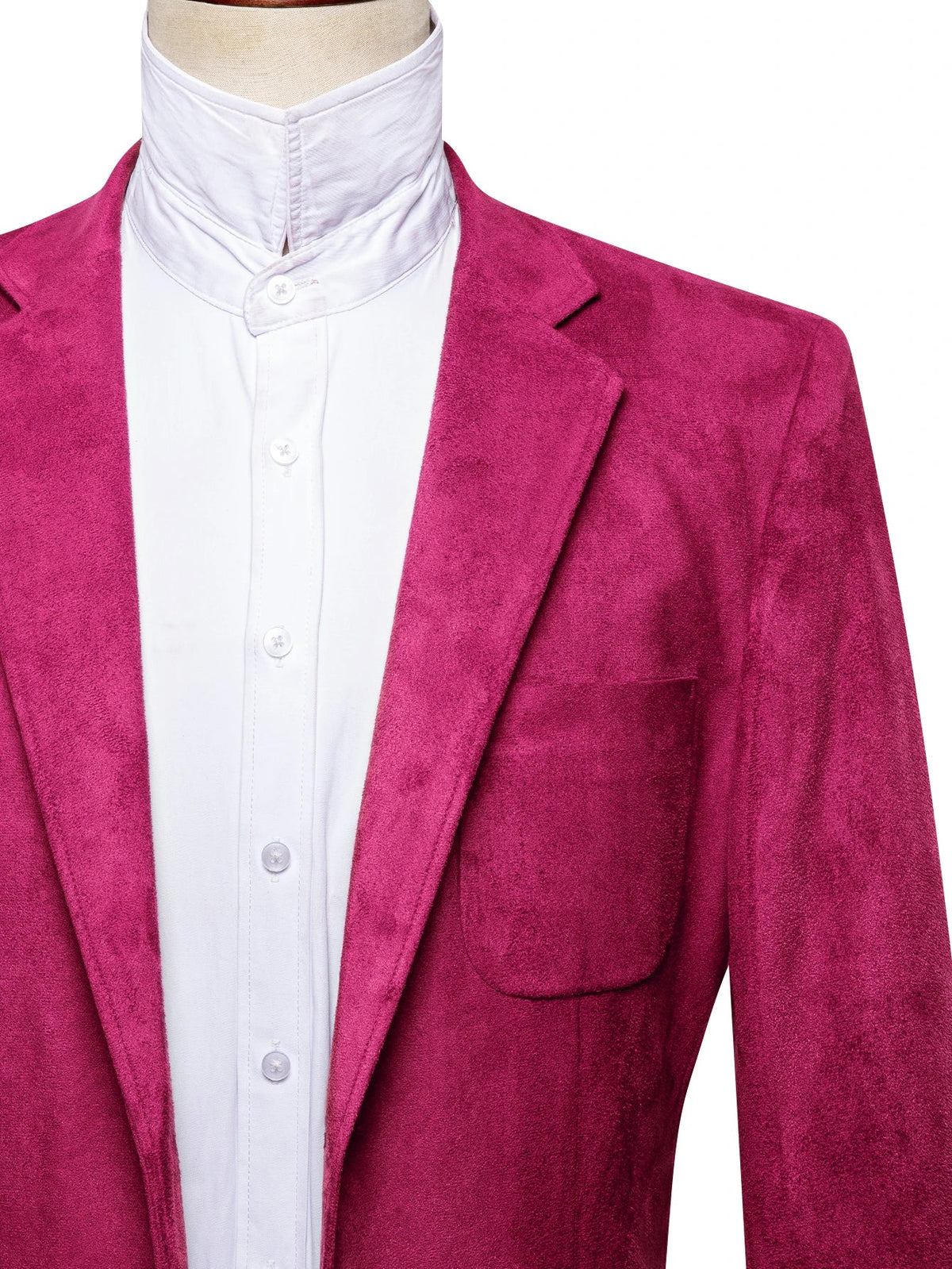 Vintage Mens Suede Blazer Jacket Casual Business Single Breasted Suit Coat Long Sleeve Patch Pocket Blazer for Office Streetwear