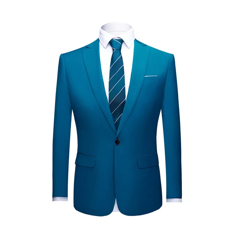 Men's Suit Jacket Slim Fit Single Breasted Multi-Color Formal Blazer
