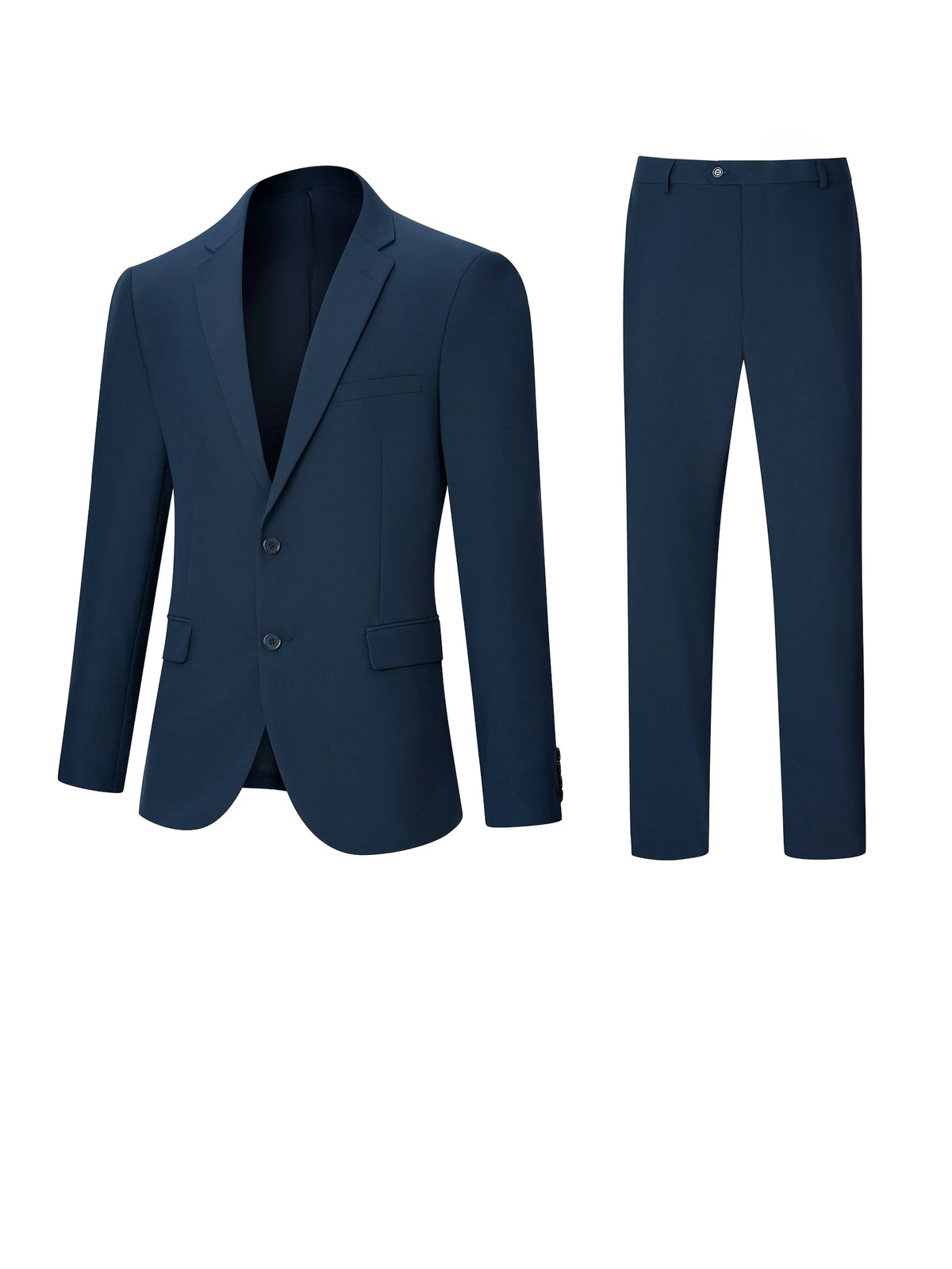 Costume décontracté 2 pièces TweedLad pour homme - Deux pièces - Coupe ajustée - Revers cranté classique - Costume à simple boutonnage