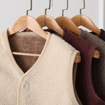 Women Large Size 5XL Parkas Waistcoat Coat Autumn Winter Female Cotton Padded Sleeveless 2025 Lady Lamb Down Cotton Vest Jacket