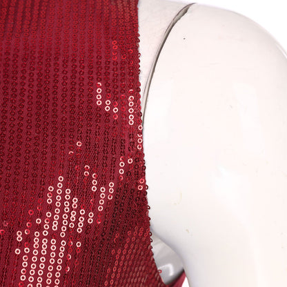 Fashion Women Sleeveless Vests Glittery Sequins Vest Music Festival Clubwear Waistcoat for Jazz Dancing Party Club Costumes