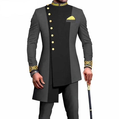 Double Breasted Suits For Men Luxury Formal Prom Party Wedding Costume Hombres Peaked Lapel Jacket Pants Two Piece Masculinos
