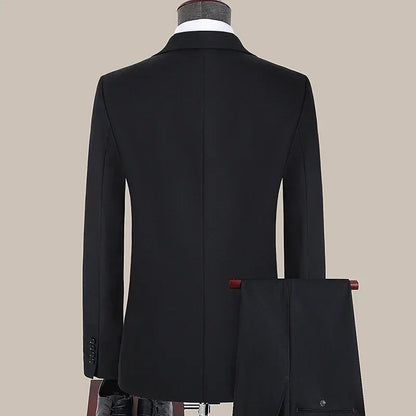 Men's Slim Fit 3-Piece Suit – Smart Casual Blazer, Vest & Pants for Business, Wedding & Formal Occasions