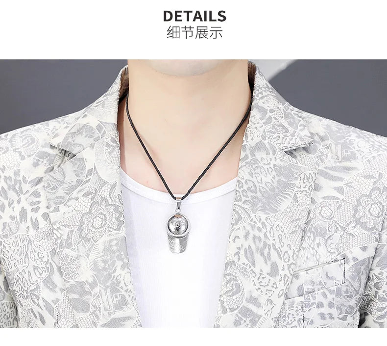 Brand Hot Stamping Casual Business Suit Jacket Men Retro Slim Fit Casual Suit Jackets Social Banquet Office Uniform Blazers 2026