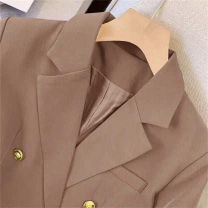 Slim Fit Women's Office Blazer High-End Casual Korean Fashion Spring Autumn New Loose Blazers Temperament Coats for Women