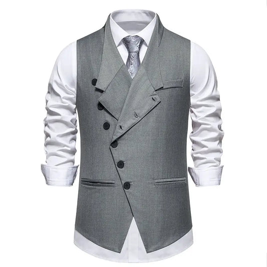 Men's Suit Vest – Smart Casual Formal Dress Vest for Weddings & Parties