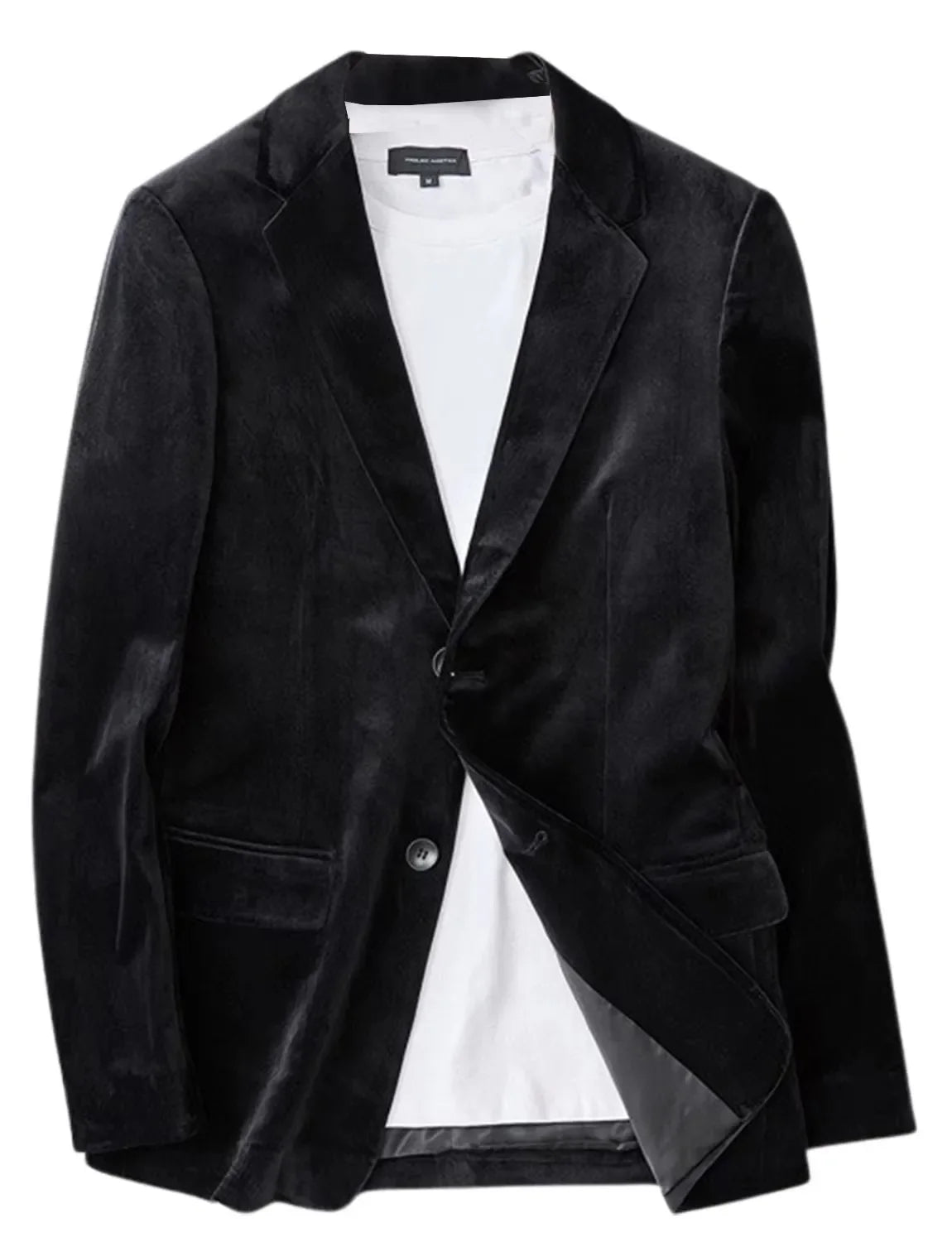 Men's Burgundy Velvet Jacket Slim Fit Two Buttons Notch Lapel Suit Blazer for Prom Party Wedding Business Smart Casual One Coat