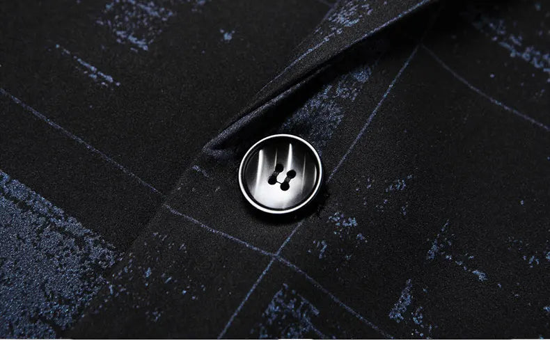 New Men's Blazer 4XL Outerwear Fashion Printing Slim Business Casual Suit Jacket For Men Clothing Wedding Coat A2F106