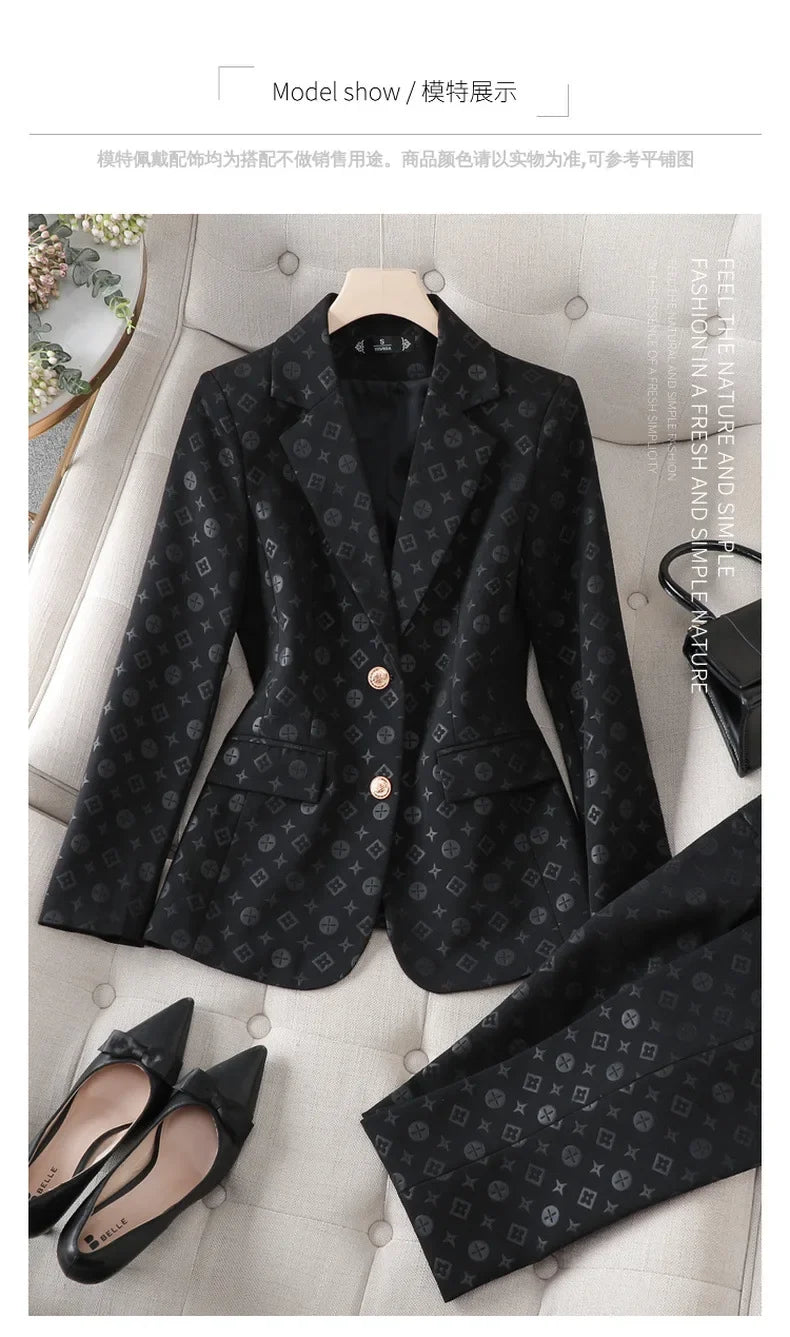 Fashion Temperament Professional Suits Women 2024 Spring Summer New Formal Long Sleeve Blazer And Pants&Shorts Sets Work Wear