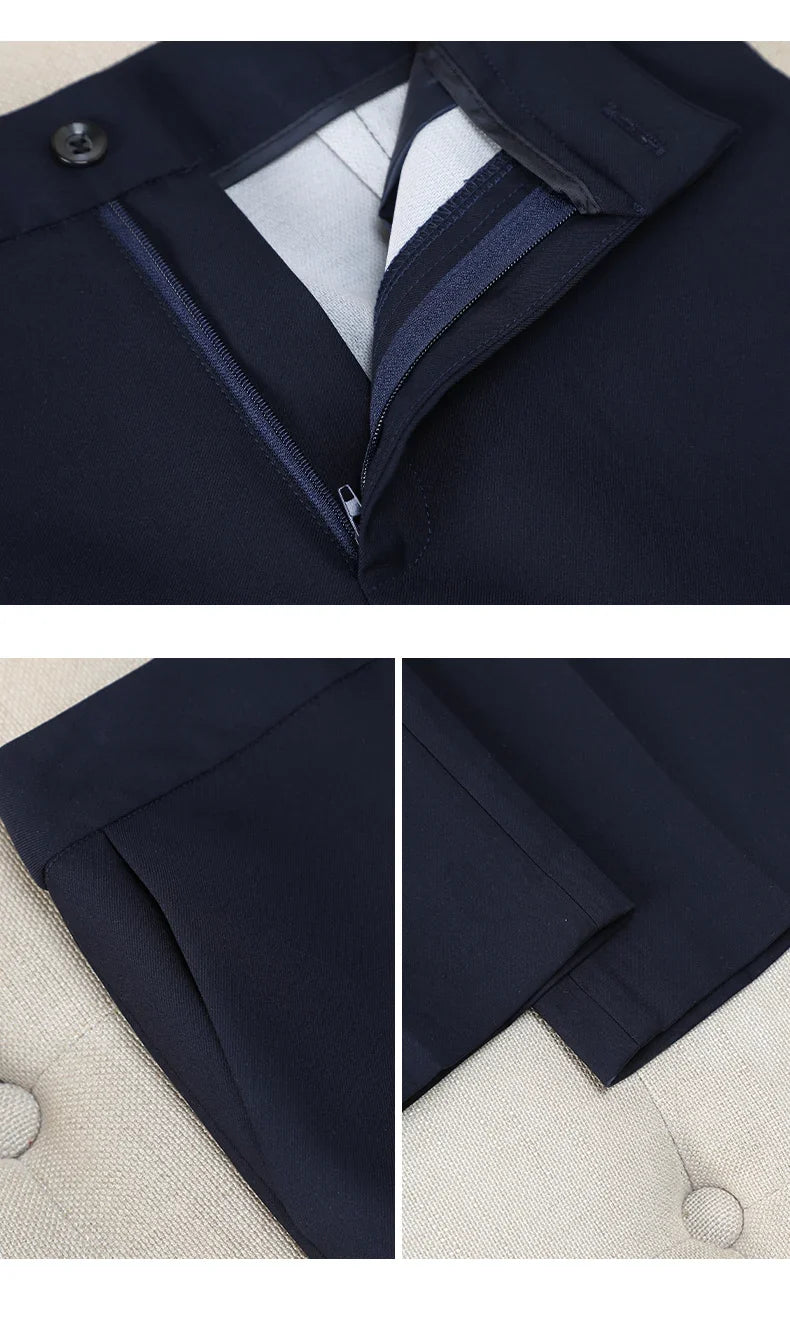 Elegant Ladies Autumn Trousers Suit Women Long Sleeve Blazer and Pants 2 Piece Matching Sets Work Wear Office Formal Outfit