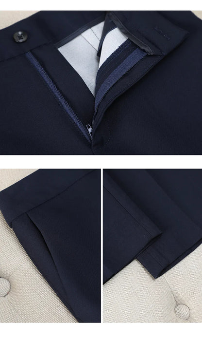 Elegant Ladies Autumn Trousers Suit Women Long Sleeve Blazer and Pants 2 Piece Matching Sets Work Wear Office Formal Outfit