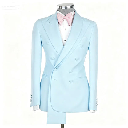 2-Piece Jacket+Pant Men's Tuxedo with Spacious Lapel for Wedding Banquet Party Formal Men's Clothing Custom-Made