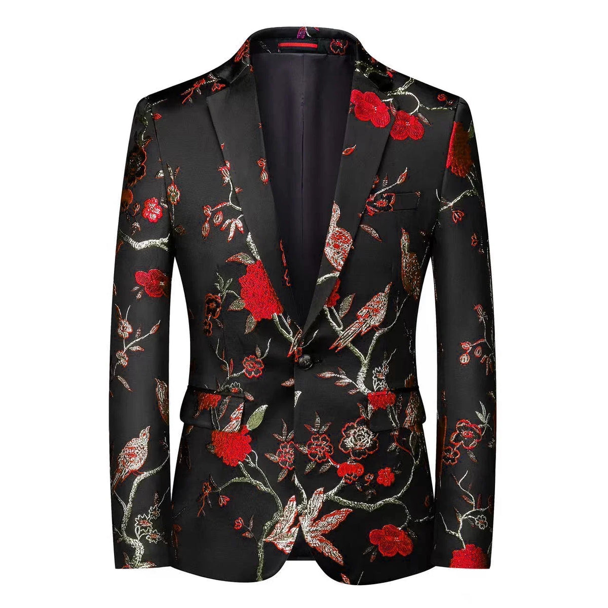 High Quality Men Fashion Handsome Fashion Suit Personality Stage Performance Banquet Business Casual Small Suit  Blazer Mujer
