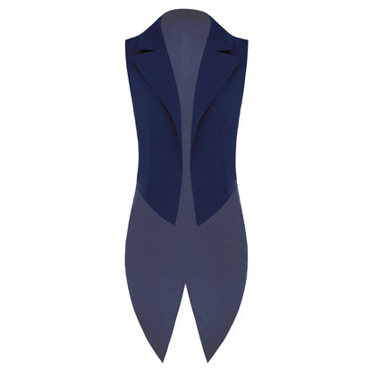 Tailcoat for Women Nightclub Waitress Costume Swallowtail Lady Formal Suits Vest Tuxedo Waistcoat Fashion Jazz Dance Costume
