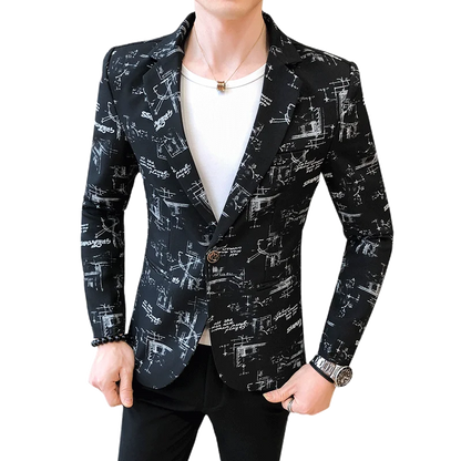 Blazer Men's Fashion Outdoor Travel Gentleman Wedding Slimming Business Versatile Trendy Casual Korean-style Formal Wear Blazer