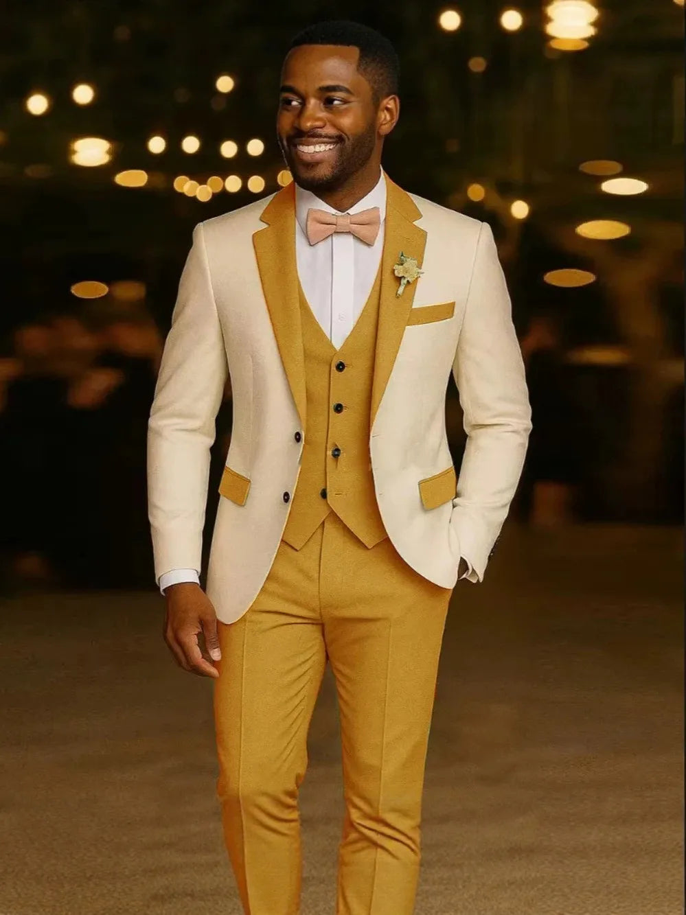 Costume de mariage 3 pièces formel pour homme, costume de marié, coupe ajustée, revers cranté, veste, gilet, pantalon pour affaires, bureau, banquet, tenues pour hommes