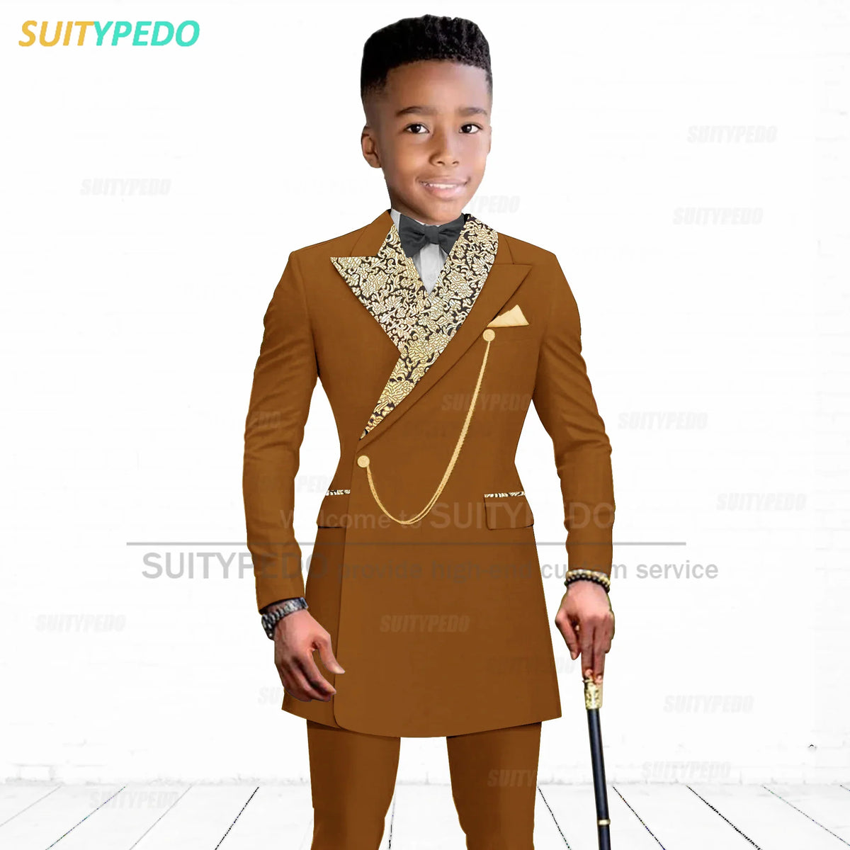 Luxury Boy's Suit Set Homecoming Party Kids Jackets Tailor-made Slim Fit Blazer Pants 2 Pieces Wedding Party Children Tuxedos