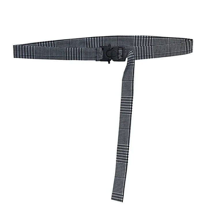 2025 Autumn Winter Classic Checkered Suit Jacket for Men Belt Decoration Slim Fit Casual Business Blazers Social Party Jacket