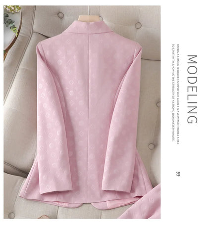 Fashion Temperament Professional Suits Women 2024 Spring Summer New Formal Long Sleeve Blazer And Pants&Shorts Sets Work Wear