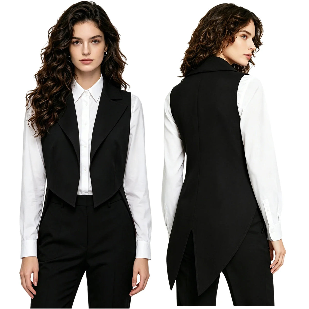 Womens Nightclub Cocktails Tailcoat Waitress Cosplay Costume Blazer Jackets Swallowtail Jacket Tuxedo Coat Jazz Dance Costume