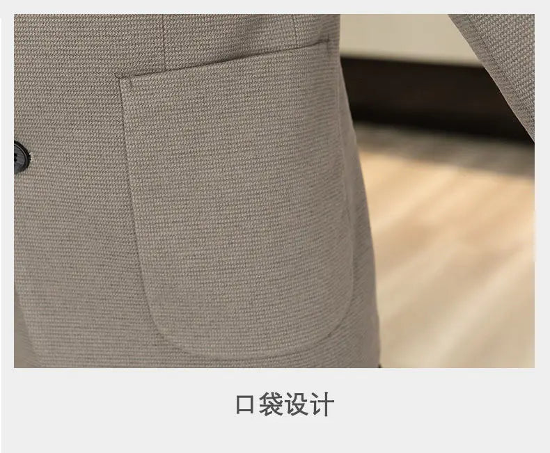 Blazer Men Business Gentleman Leisure Korean Wedding Fashion Trend, Slimming, Versatile, High-end Casual, High-end Woolen Blazer