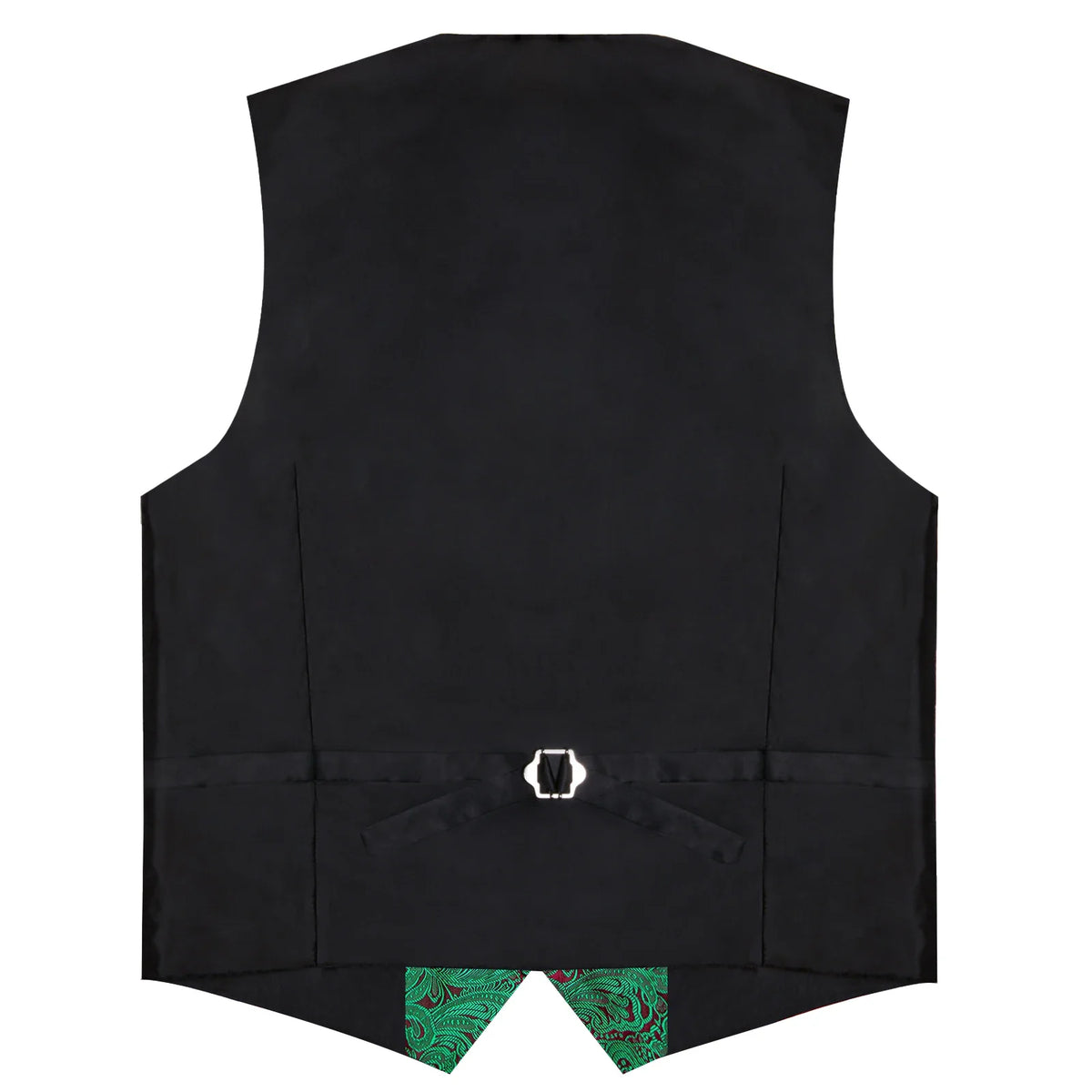 Men's Paisley Suit Vest – Single-Breasted Waistcoat with Tie, Handkerchief & Cufflinks for Weddings & Banquets